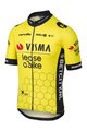 AGU Kolesarski dres s kratkimi rokavi - REPLICA VISMA | LEASE A BIKE 2024 - rumena/črna
