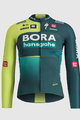 SPORTFUL Kolesarski dres z dolgimi rokavi zimski - BORA 2024 - zelena/svetlo zelena