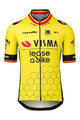 RAPIDGEAR Kolesarski dres s kratkimi rokavi - TEAM VISMA BELGIUM CHAMPION 2025 - rumena