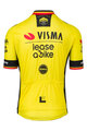 RAPIDGEAR Kolesarski dres s kratkimi rokavi - TEAM VISMA BELGIUM CHAMPION 2025 - rumena
