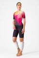 CASTELLI Kolesarski kombinezon - FREE SANREMO 3 - rožnata/bordo