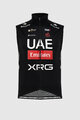 PISSEI Kolesarski brezrokavnik - UAE TEAM EMIRATES - XRG 2025 OFFICIAL WATERPROOF - črna