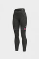 ALÉ Kolesarske dolge hlače brez naramnic - PR-R MILD TIGHTS - črna/rožnata