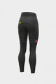ALÉ Kolesarske dolge hlače brez naramnic - PR-R MILD TIGHTS - črna/rožnata