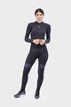 ALÉ Kolesarske dolge hlače brez naramnic - PR-R MILD TIGHTS - črna/rožnata