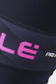 ALÉ Kolesarske dolge hlače brez naramnic - PR-R MILD TIGHTS - črna/rožnata