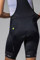 ALÉ Kolesarske kratke hlače z naramnicami - STRADA 2.0 PR-E - črna/bela