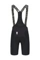 Q36.5 Kolesarske kratke hlače z naramnicami - GREGARIUS PRO - črna