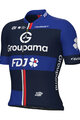 ALÉ Kolesarski dres s kratkimi rokavi - GROUPAMA FDJ 2025 - modra