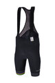 SANTINI Kolesarske kratke hlače z naramnicami - UCI OFFICIAL WORLD CHAMPION - črna