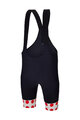 SANTINI Kolesarske kratke hlače z naramnicami - TOUR DE FRANCE - BIB SHORTS - črna