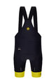 SANTINI Kolesarske kratke hlače z naramnicami - TOUR DE FRANCE - BIB SHORTS - črna
