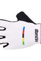 SANTINI Kolesarske rokavice s kratkimi prsti - UCI WORLD CHAMPION - bela