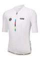 SANTINI Kolesarski dres s kratkimi rokavi - UCI WORLD CHAMPION - bela