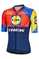 SANTINI Kolesarski dres s kratkimi rokavi - LIDL TREK 2025 - večbarvno