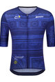 SANTINI Kolesarski dres s kratkimi rokavi - TDF ARRIVÉE ARC DE TRIOMPHE - modra