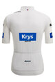 SANTINI Kolesarski dres s kratkimi rokavi - TOUR DE FRANCE - WHITE JERSEY - bela