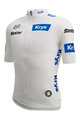 SANTINI Kolesarski dres s kratkimi rokavi - TOUR DE FRANCE - WHITE JERSEY - bela