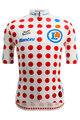 SANTINI Kolesarski dres s kratkimi rokavi - TOUR DE FRANCE - POLKA DOT JERSEY - večbarvno