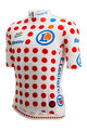 SANTINI Kolesarski dres s kratkimi rokavi - TOUR DE FRANCE - POLKA DOT JERSEY - večbarvno