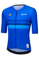 SANTINI Kolesarski dres s kratkimi rokavi - UCI WORLD CHAMPION ITALY - modra