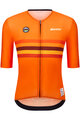 SANTINI Kolesarski dres s kratkimi rokavi - UCI WORLD CHAMPION NETHERLANDS - oranžna