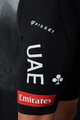 PISSEI Kolesarske kratke hlače z naramnicami - UAE TEAM EMIRATES XRG 2025 - bela/črna