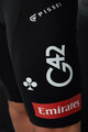 PISSEI Kolesarske kratke hlače z naramnicami - UAE TEAM EMIRATES XRG 2025 - bela/črna