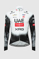 PISSEI Kolesarski dres z dolgimi rokavi zimski - UAE TEAM EMIRATES - XRG 2025 REPLICA - bela/črna