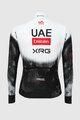 PISSEI Kolesarski dres z dolgimi rokavi zimski - UAE TEAM EMIRATES - XRG 2025 REPLICA - bela/črna