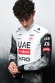 PISSEI Kolesarski dres z dolgimi rokavi zimski - UAE TEAM EMIRATES - XRG 2025 REPLICA - bela/črna