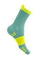 COMPRESSPORT Kolesarske klasične nogavice - PRO RACING V4.0 TRAIL - svetlo zelena/rumena