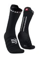 COMPRESSPORT Kolesarske klasične nogavice - PRO RACING SOCKS V4.0 ULTRALIGHT BIKE - črna/bela