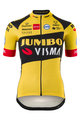 AGU Kolesarski dres s kratkimi rokavi - JUMBO-VISMA '20 LADY - črna/rumena