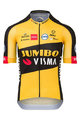 AGU Kolesarski dres s kratkimi rokavi - JUMBO-VISMA 2021 - črna/rumena