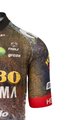 AGU Kolesarski dres s kratkimi rokavi - JUMBO-VISMA 2022 - rjava/modra/rumena/črna/rdeča