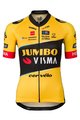 AGU Kolesarski dres s kratkimi rokavi - JUMBO-VISMA 23 LADY - rumena/črna
