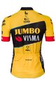 AGU Kolesarski dres s kratkimi rokavi - JUMBO-VISMA 23 LADY - rumena/črna