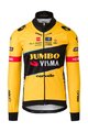 AGU Kolesarska  podaljšana jakna - JUMBO-VISMA 2023 - črna/rumena