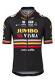 AGU Kolesarski dres s kratkimi rokavi - JUMBO-VISMA TRIPLE VICTORY 2023 - črna