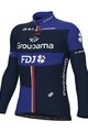 ALÉ Kolesarski dres z dolgimi rokavi zimski - GROUPAMA FDJ 2023 - modra