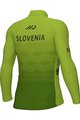 ALÉ Kolesarski dres z dolgimi rokavi zimski - SLOVENIA NATIONAL 23 - zelena