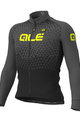 ALÉ Kolesarski dres z dolgimi rokavi zimski - SUMMIT WINTER - črna/siva
