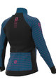ALÉ Kolesarski dres z dolgimi rokavi zimski - GREEN ROAD LADY WNT - modra/rožnata