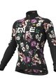 ALÉ Kolesarski dres z dolgimi rokavi zimski - FIORI LADY WINTER - črna