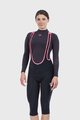 ALÉ Kolesarske 3/4 hlače z naramnicami - ESSENTIAL LADY WNT - črna