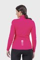 ALÉ Kolesarski dres z dolgimi rokavi zimski - WARM RACE LADY WNT - rožnata