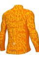 ALÉ Kolesarski dres z dolgimi rokavi zimski - SOLID RIDE - rumena/oranžna