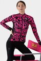 ALÉ Kolesarski dres z dolgimi rokavi zimski - SOLID RIDE LADY WNT - črna/rožnata