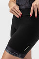 ALÉ Kolesarske kratke hlače brez naramnic - CLASSICO LL LADY - črna